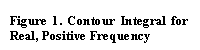 Text Box: Figure 1. Contour Integral for Real, Positive Frequency