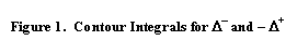 Text Box: Figure 4.  Contour Integrals for D– and – D+